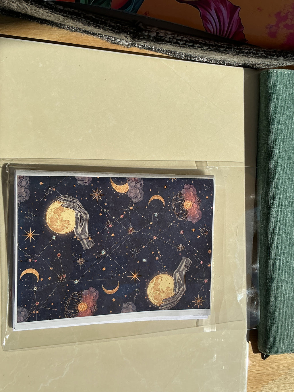 Celestial Moon-Themed Notepad